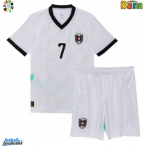 Østerrike Marko Arnautovic #7 Bortedraktsett Barn EM 2024 Kortermet (+ Korte bukser)